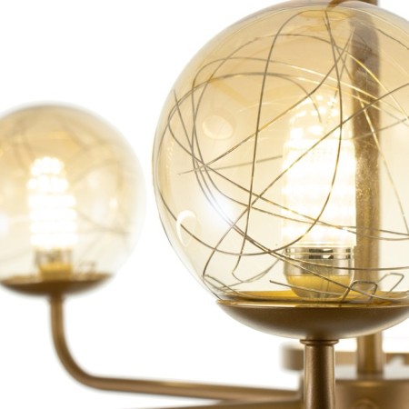Mirbis chandelier 6XLED 4000K 30W 3xg9 gold 75x75x59cm Bayerlux-7