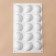Form for mousse desserts and baking konfinetta “lemons”, silicone, 29 × 17 × 3 cm, 15 cells (5.5 × 4 cm), white color