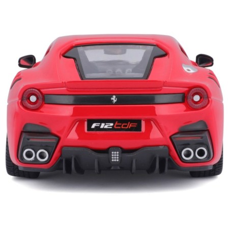 Racing machine BBURAGO Ferrari F12TDF, DIE-CAST, 1:24, Red color, opening doors-3