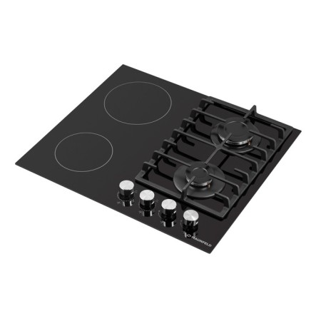 Hlect surface Maunfeld EEHG.642VC.3CB/KG, combined, 4 burners, black-9