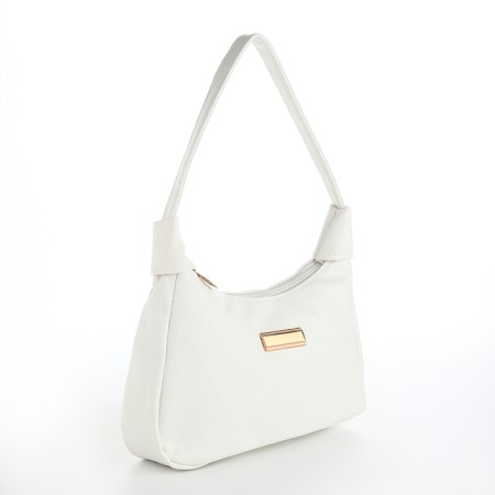 Female bag 25*7*13.5 departure with a zipper, white-2