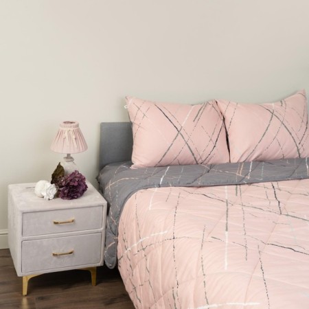 Euro set: blanket, sheet, pillowcase, size 200x220 cm, 230x250 cm, 50x70 cm - 2 pcs-1