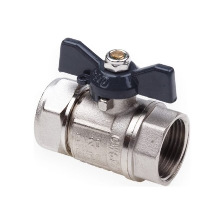 Ballic Aqualink, Pn 10, 3/4 "x 20 mm, internal thread/ts, butterfly, nickel.-2