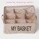 Organizer for linen 9 cells of the share My Basket, 28 × 28 × 12 cm, beige color