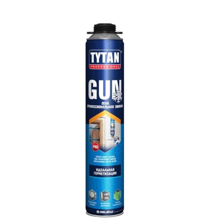 Installation foam Tytan Prof Gun, winter, 750 ml, up to 45 liters