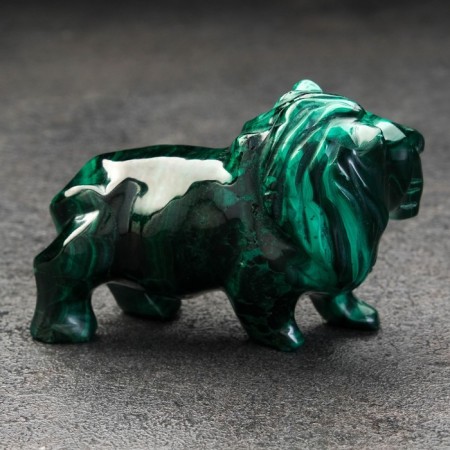 Souvenir "Leo middle", natural malachite-5