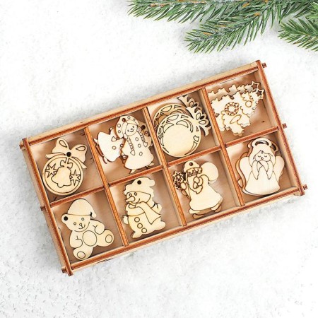 A set of blanks in the box "Christmas tree decorations" 24 elements-1