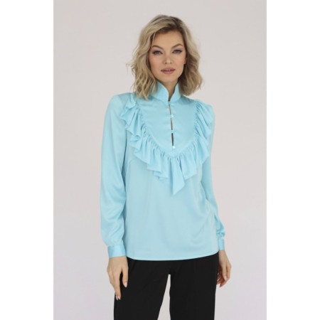 Blouse with a frill, size 50-2