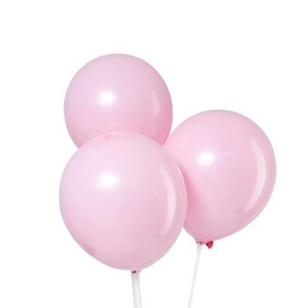 Latex ball 10 ", pastel, in a set of 5 pcs., The color is light pink