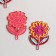 Decor for the work of acrylic "Children's drawing. Rosema Pink" 4,2x2.7 cm