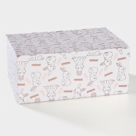 Serving share "Bunny", 26 × 19.5 × 10.5 cm, pink color-8