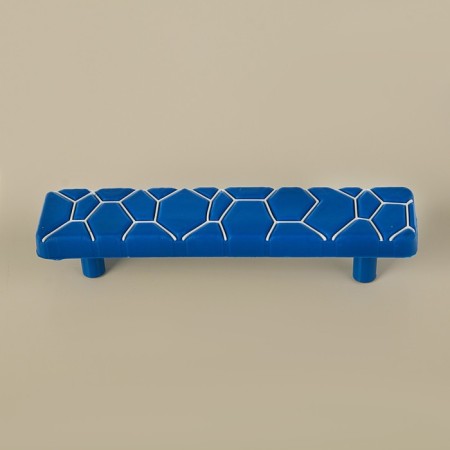 Handle of the children's bracket KID 031, "Web", m/o 96 mm, rubber, blue-1