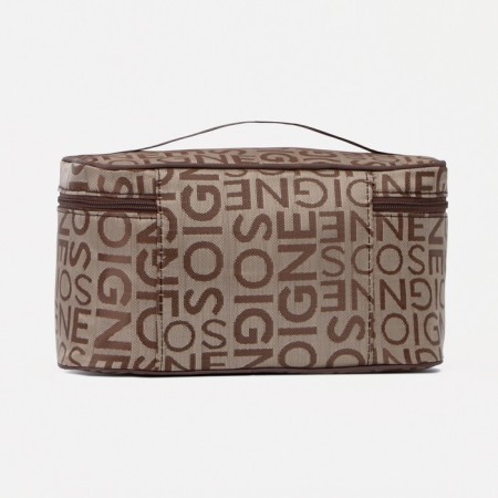 Lightning cosmetic bag, brown color-1