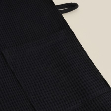 Wafel dressing gown men SL Home: Basic "Dark Mare", size S, 100% cotton, 300 g/m2-10