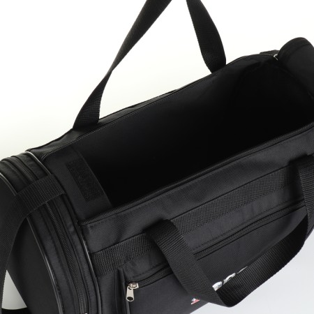 Road bag with lightning, long belt, 3 outer pockets, black color-2
