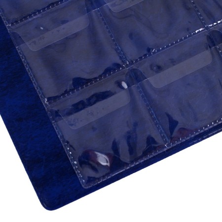 Album for coins 125 x 185 mm Calligrata, 180 coins, cell 35 x 35 mm, 12 sheets, covering artificial leather, blue-2