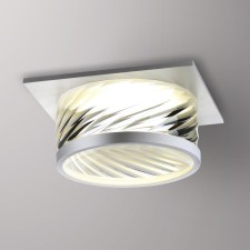 Lamp built -in Novotech. GEM, 9W, GU10, 58x92x92 mm, white color