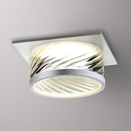 Lamp built -in Novotech. GEM, 9W, GU10, 58x92x92 mm, white color