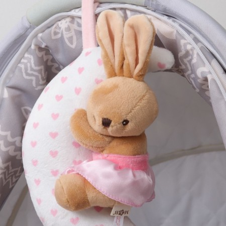Musical Suspension "Bunny on the Moon", clockwork, on a crib, stroller, Mum & Baby-1