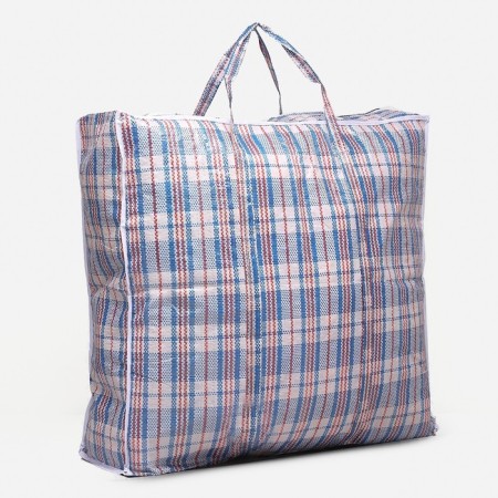 Lightning bag on a zipper, 82 l, blue color