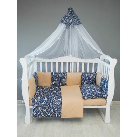 Set in the crib "bunnies", 15 items, blue color-6