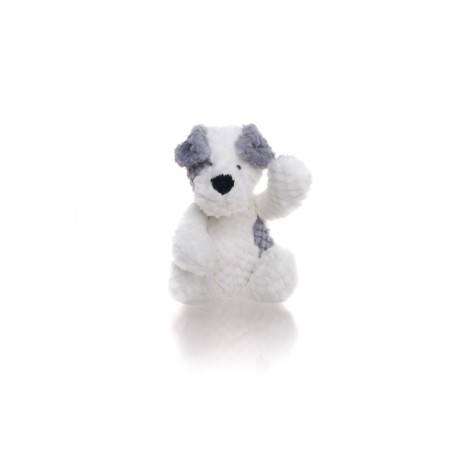 Soft toy Gulliver puppy, white-gray color, 28 cm-4
