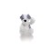 Soft toy Gulliver puppy, white-gray color, 28 cm