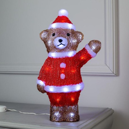 LED figure "Bear Bear" 25 × 40 × 14 cm, acrylic, 40 LED, 220 V, glow of white