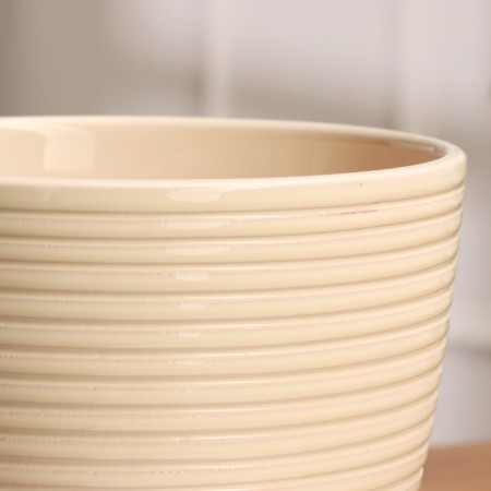 Pot Flower spiral beige Crocus No. 3, 2.3 l, D - 17.7 cm-2