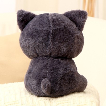 Soft toy "cat", 20 cm, gray color-3