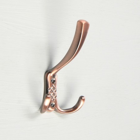 Hook furniture tundra TKT003, three -rod, copper