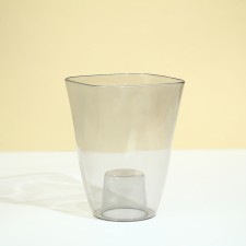 Горшок для орхидей, 1,5 л, 13 × 17 см, пластик, прозрачно-серый