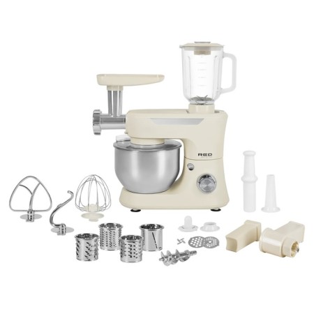 Kitchen machine Red Solution RKM-4040, 1200 W, 1.5 l, 6 speeds, 4 nozzles, beige-6