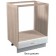 Floor cabinet for country equipment 600x510x820 milk/white oak