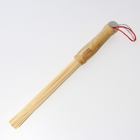 Massage broom for the bath is short "with light steam", 36 cm-4