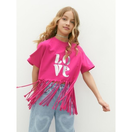 T -shirt Children's Amarobaby Rope, height 128 cm, pink color-7