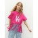 T -shirt Children's Amarobaby Rope, height 128 cm, pink color