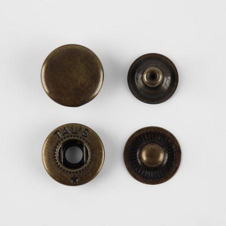 Installation button, alpha (S-shaped), d = 15 mm, antique color-2