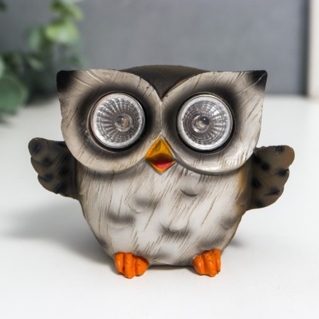 Souvenir Polystone Light "Filin -Malysh - Hello" from the solar battery 7.5x7x9.5 cm