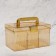 Organizer for storing cosmetic supplies "Light", a chest with a lid, removable partitions, 21.5 × 12 × 12 cm, color mix