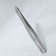 Pinzet "Premium" beveled, narrow, 9 cm, on the blist, silver color