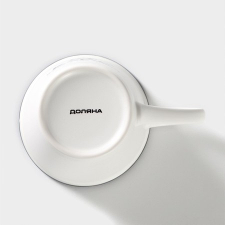 Porcelain share mug "Formula Coffee", 340 ml, white and black color-3