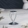 Glamur candlestick Metal for one candle, 9x10.2 cm, chrome