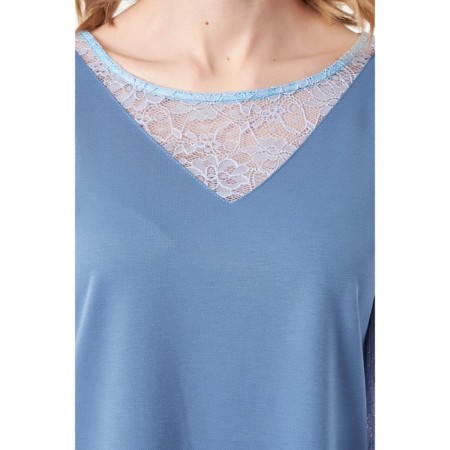 Women's dress, size 46, blue color-5