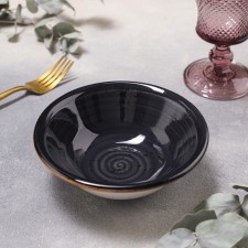 Миска фарфоровая Balance, 300 мл, d=15 см, цвет чёрный