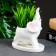 Pot "Elephant Gideon" White, 14.5x7.5x12cm