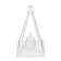 Night Pyramid 2xaa white 9.5x9.5x17 cm Risalux