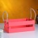 Wooden Kashpo 24.5 × 13.5 × 9 cm "Toroshka light" rheck, handle rope, pink give beautifully
