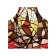 Apron kitchen with a photo print "Abstract glasses", adjustable, size OS