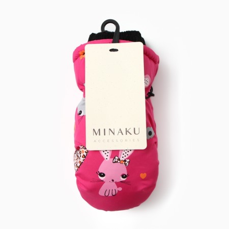 Mittens Winter Children's Minaku, col. Pink, 18cm-4